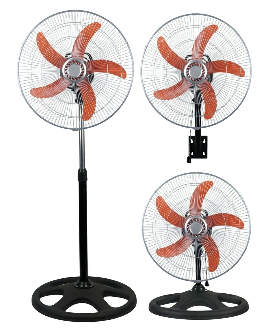Wholesale Household 3 Way Use Oscillating Fan Adjustable Height Stand Wall Desk Fan Strong Wind Home Kitchen Air Circulator Fan
Wholesale Household 3 Way Use Oscillating Fan Adjustable Height Stand Wall Desk Fan Strong Wind Home Kitchen Air Circulator Fan