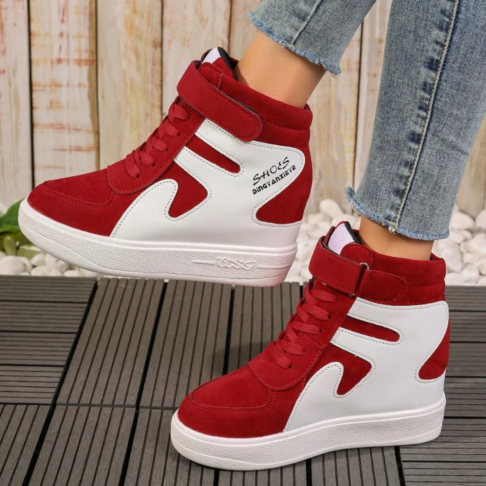 Platform autumn winter sneakers High top Sneakers women Casual Wedges shoes Womens Shoes Black Platform Vulcanize Women fashion
Platform autumn winter sneakers High top Sneakers women Casual Wedges shoes Womens Shoes Black Platform Vulcanize Women fashion
