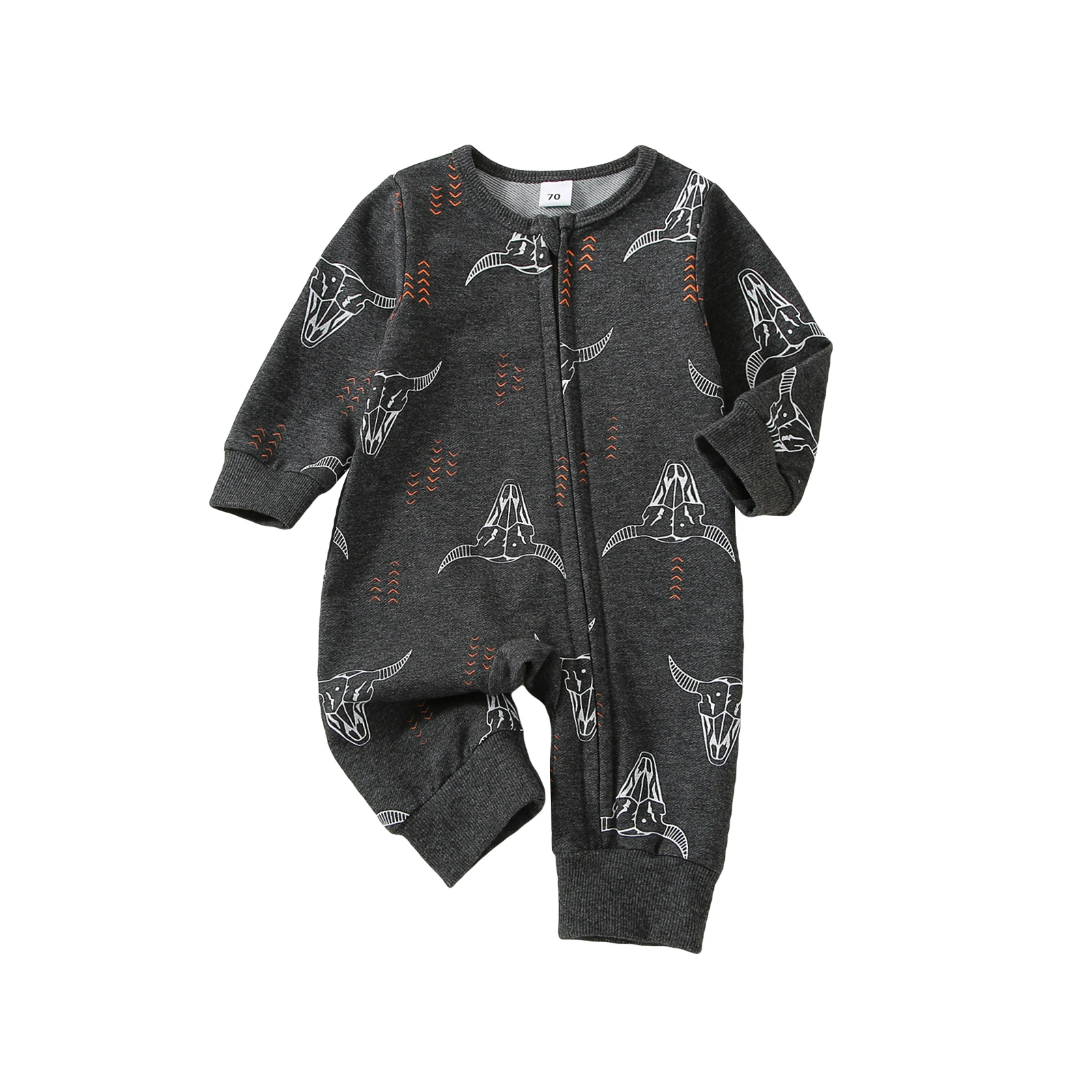 Newborn Baby Girl Boy Romper Clothes Long Sleeve Round Neck Cartoon Ox Head Print Casual Fall Spring Long Jumpsuit
Newborn Baby Girl Boy Romper Clothes Long Sleeve Round Neck Cartoon Ox Head Print Casual Fall Spring Long Jumpsuit