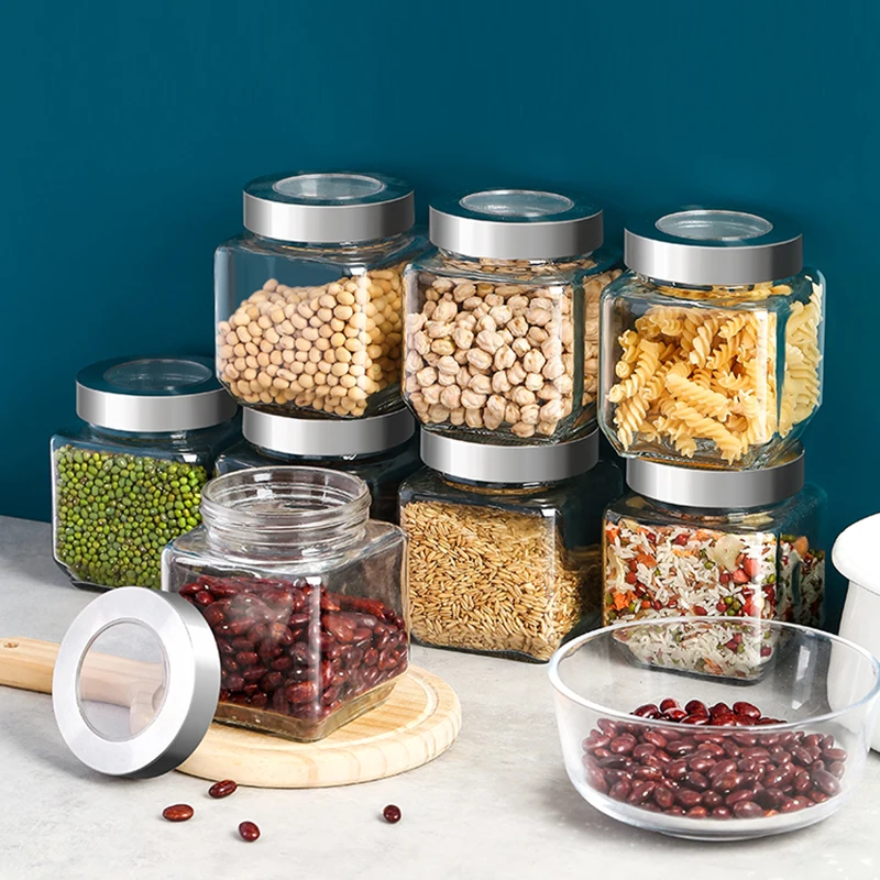 4pcs Glass Sealed Jar Candy Nut Coffee Bean Storage Bottle with Lid Candle Jar Kitchen Storage Container Clear Glass Jewelry Box
4pcs Glass Sealed Jar Candy Nut Coffee Bean Storage Bottle with Lid Candle Jar Kitchen Storage Container Clear Glass Jewelry Box