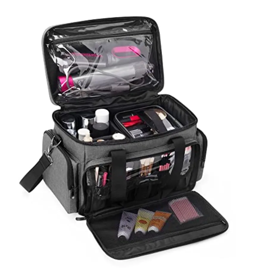 Large Makeup Bag with 2 Removable Pouches and Detachable Dividers, Multifunctional Toiletry Bag Cosmetic Bag to Keep Makeup and
Large Makeup Bag with 2 Removable Pouches and Detachable Dividers, Multifunctional Toiletry Bag Cosmetic Bag to Keep Makeup and
