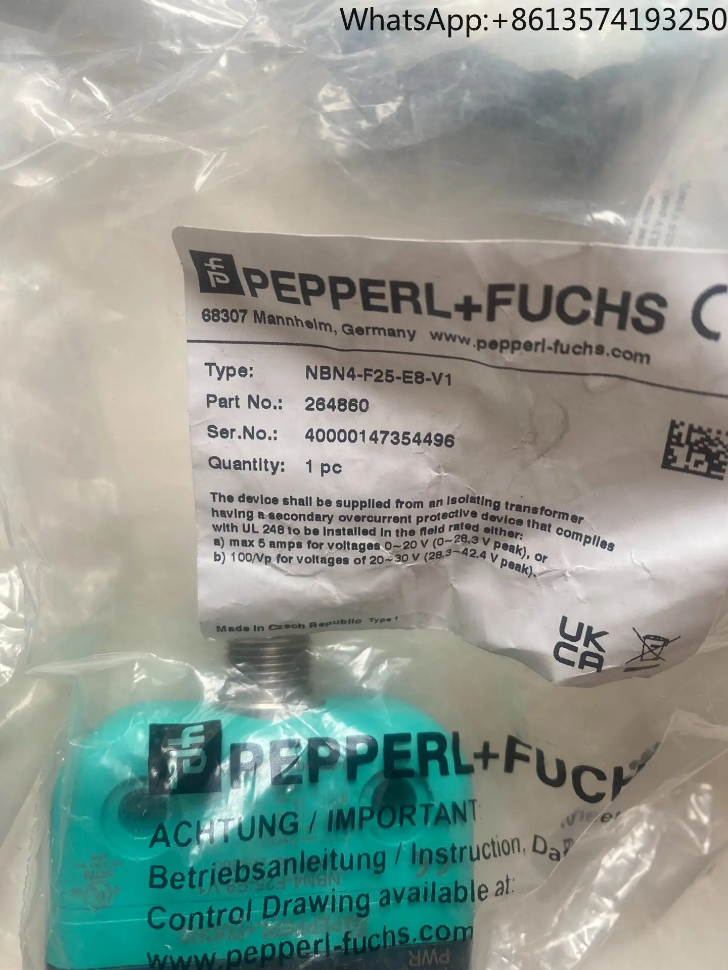 Pepperl + Fuchs NBN4-F25-E8-V1 sensor is brand new and originally imported from Germanyin stock
Pepperl + Fuchs NBN4-F25-E8-V1 sensor is brand new and originally imported from Germanyin stock