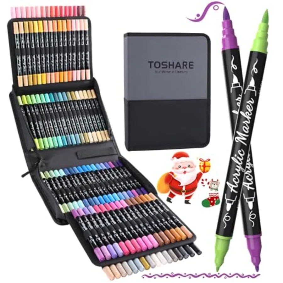 Acrylic Paint Markers, Brush and Fine Dual Tip Acrylic Paint Pens for Rock, Wood, Paper, Fabric, Canvas, Glass, Ceramic, Egg, S
Acrylic Paint Markers, Brush and Fine Dual Tip Acrylic Paint Pens for Rock, Wood, Paper, Fabric, Canvas, Glass, Ceramic, Egg, S
