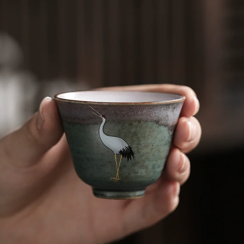 Crane Tea Set Single Cup Tea Cup Tea Cup Pattern Retro Ceramic Tea Cup Coffee Cup Scratch Cup
Crane Tea Set Single Cup Tea Cup Tea Cup Pattern Retro Ceramic Tea Cup Coffee Cup Scratch Cup