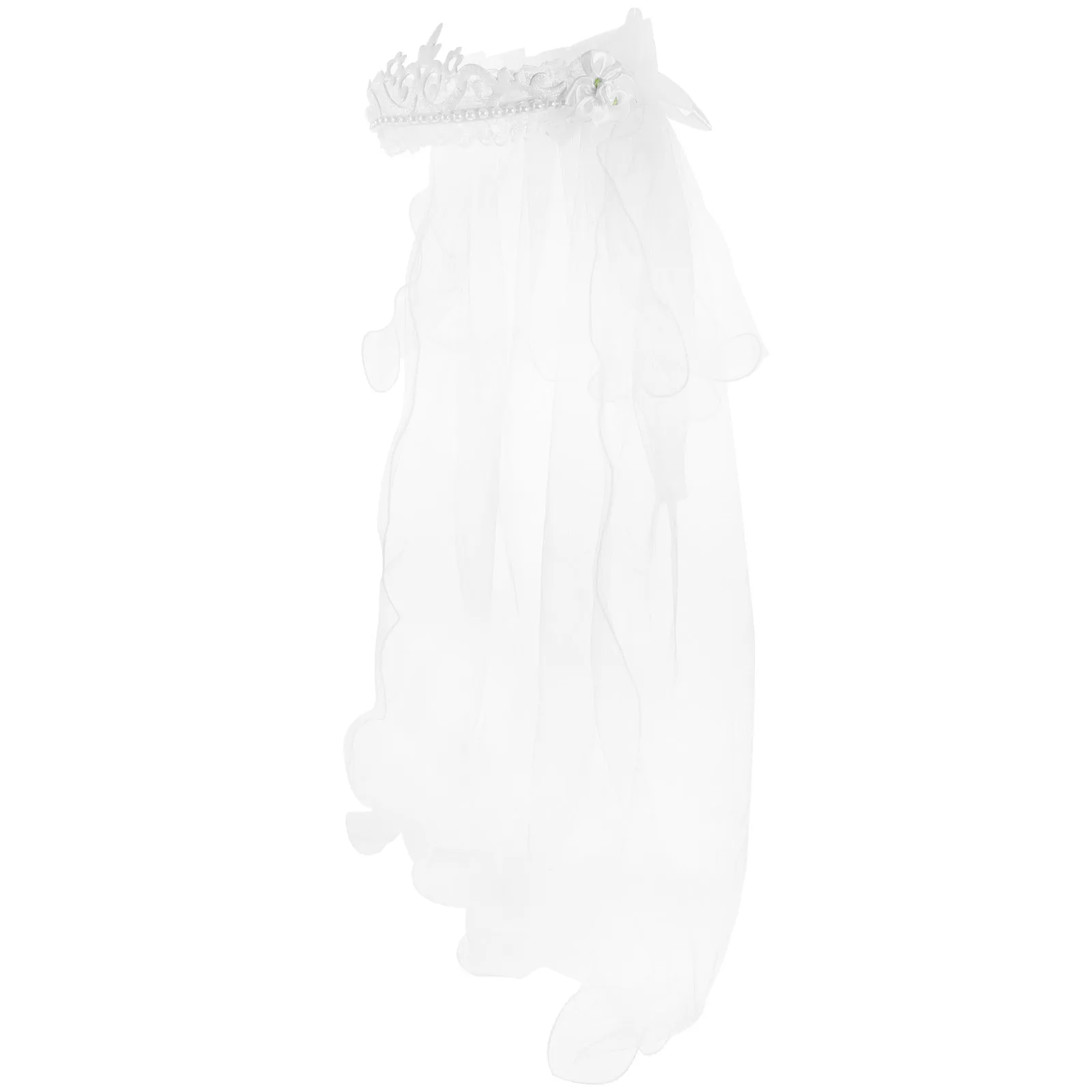 Wedding Crown Veil Headdress Wreaths Girl White Bride Flower Garland Lace Tulle Beads Party Performance Photography Dance
Wedding Crown Veil Headdress Wreaths Girl White Bride Flower Garland Lace Tulle Beads Party Performance Photography Dance