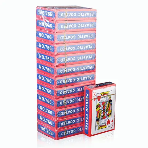 New 54 pieces/set 56x86mm Grey Core Paper Poker King Deck Playing Cards Magic Tool Party Table Game Red Blue