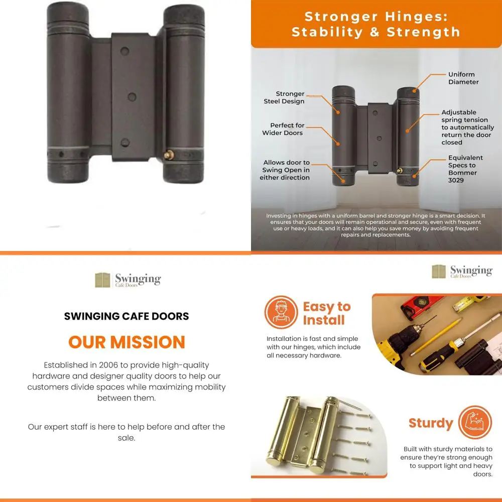 3-х пружинная петля двойного действия, дверная петля для салона | Двери для кафе, дверные петли для распашных входов и на открытом воздухе, двойные качели коммерческого класса
3-х пружинная петля двойного действия, дверная петля для салона | Двери для кафе, дверные петли для распашных входов и на открытом воздухе, двойные качели коммерческого класса