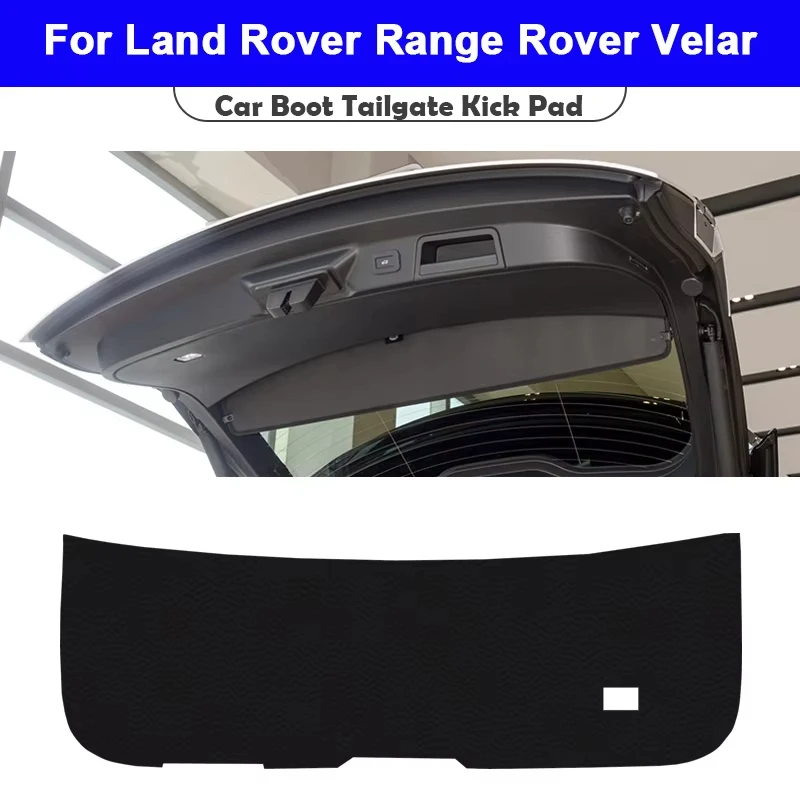 For Land Rover Range Rover Velar 2017-2025 Trunk Tailgate Guard Pad Leather Rear Trunk Door Protective Car Accessories