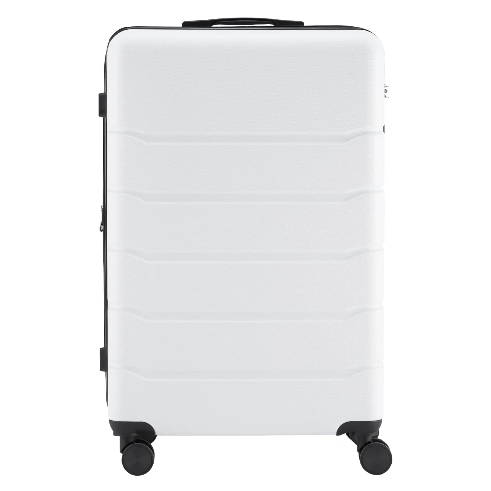 Hard Sided Expand Suitcase with Rotating Wheels TSA Lock Retractable Handle White 28"
Hard Sided Expand Suitcase with Rotating Wheels TSA Lock Retractable Handle White 28"