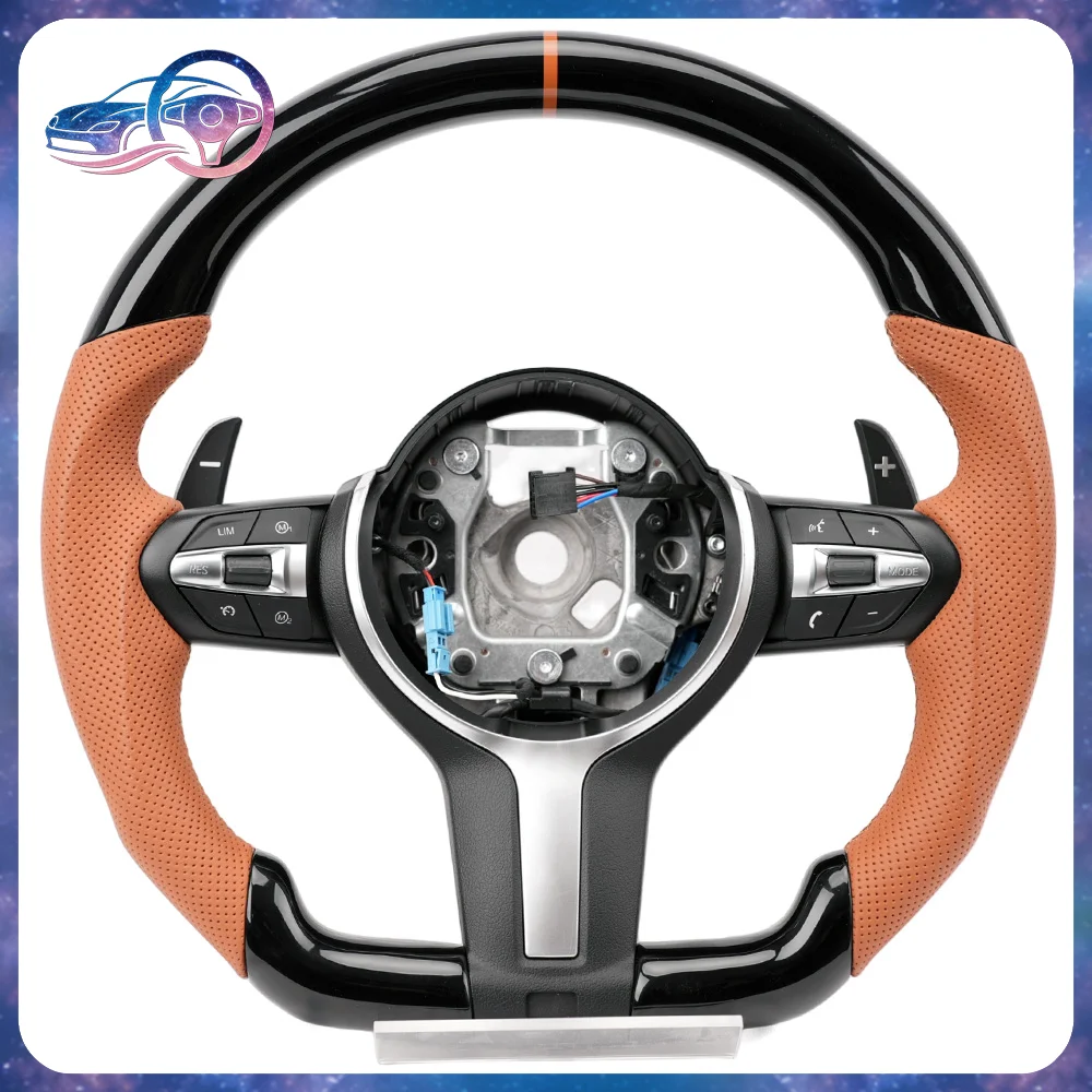 Pumpkin Orange Steering Wheel for BMW 3 Series 5 Series M Sport Sporty Flat Bottom Design No Paddle Shifters Steering Wheel
Pumpkin Orange Steering Wheel for BMW 3 Series 5 Series M Sport Sporty Flat Bottom Design No Paddle Shifters Steering Wheel