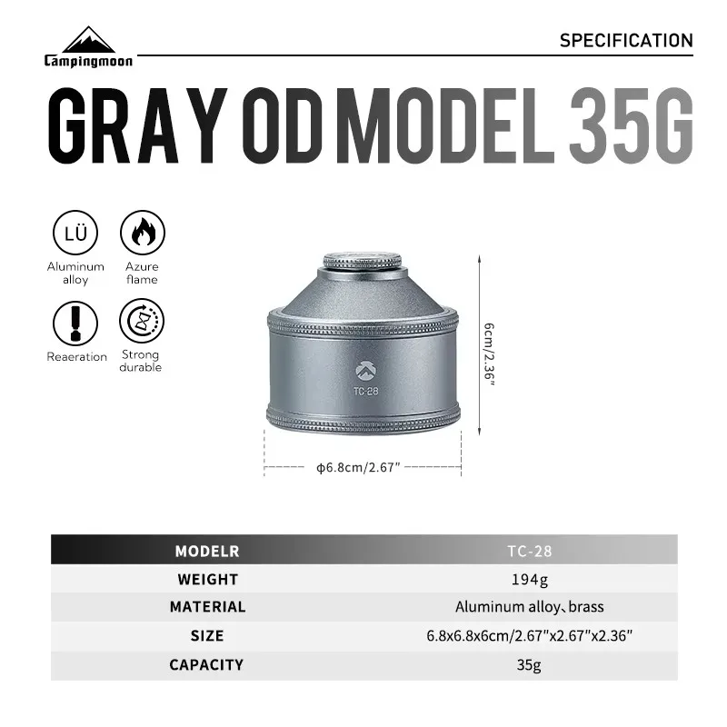 TC-28/BKTC-28 Portable Camping Gas Canister Durable Outdoor Refill Storage Container for Camping Stove Butane Propane Cartridge
TC-28/BKTC-28 Portable Camping Gas Canister Durable Outdoor Refill Storage Container for Camping Stove Butane Propane Cartridge
