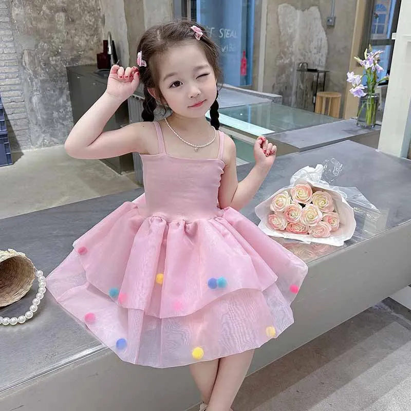 2025 New Baby Suspender Dress Summer Costume for Girls Birthday Dance Party 2- 8 Years Children's White Pink Princess Dresses
2025 New Baby Suspender Dress Summer Costume for Girls Birthday Dance Party 2- 8 Years Children's White Pink Princess Dresses