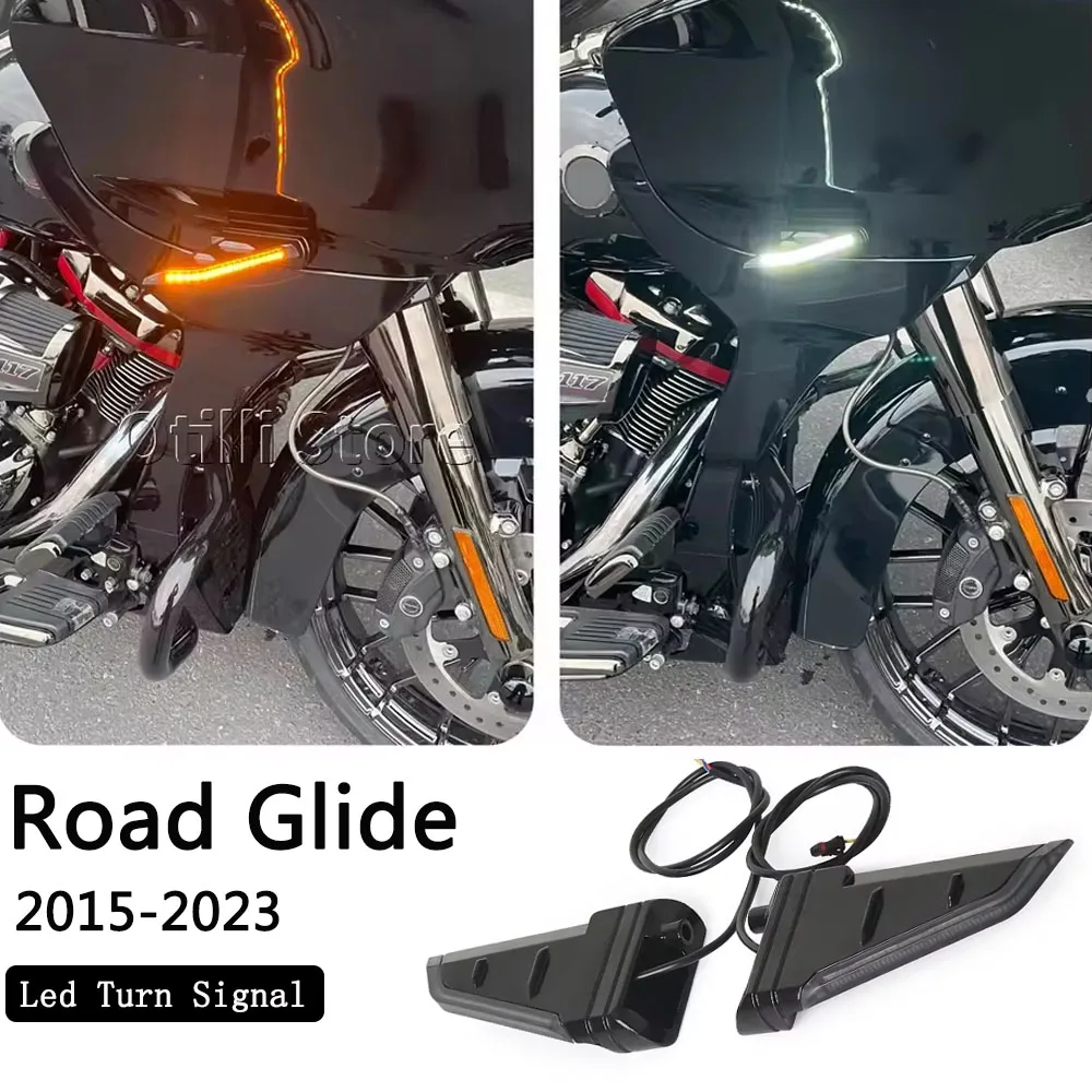 Motorcycle Front Side Turn Signal Indicator Running Amber/White LED Lights For CVO Road Glide Ultra FLTRUSE Custom FLTRXSE
Motorcycle Front Side Turn Signal Indicator Running Amber/White LED Lights For CVO Road Glide Ultra FLTRUSE Custom FLTRXSE