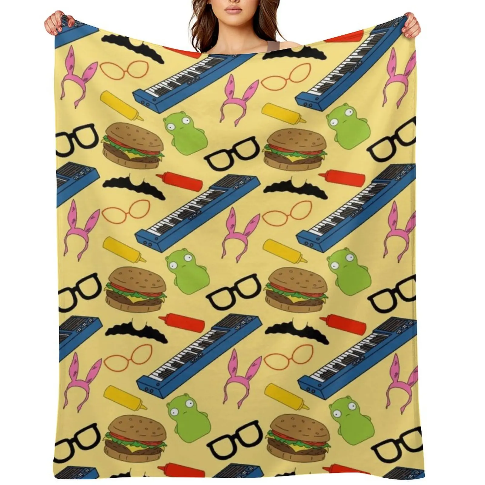 Bobs Burgers Inspired Pattern (Yellow) Throw Blanket Nap Fashion Sofas Designers christmas gifts Blankets
Bobs Burgers Inspired Pattern (Yellow) Throw Blanket Nap Fashion Sofas Designers christmas gifts Blankets