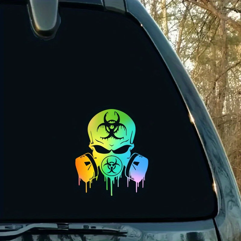 1Pc Biohazard Skull Gas Mask Car Sticker, Waterproof Vinyl Decal for Car Window Decor
1Pc Biohazard Skull Gas Mask Car Sticker, Waterproof Vinyl Decal for Car Window Decor