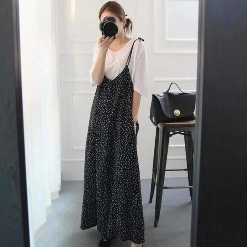 Женский повседневный свободный комбинезон-платье в корейском стиле с тонкими бретелями, в горошек, модный, укороченный, летний, новинка
Женский повседневный свободный комбинезон-платье в корейском стиле с тонкими бретелями, в горошек, модный, укороченный, летний, новинка