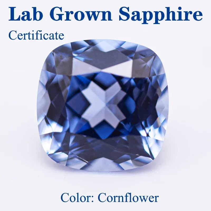 Top Lab Grown Sapphire Square Cushion Cornflower Color VVS1 Selectable AGL Certificate Charms Beads Diy Jewelry Making Materials
Top Lab Grown Sapphire Square Cushion Cornflower Color VVS1 Selectable AGL Certificate Charms Beads Diy Jewelry Making Materials