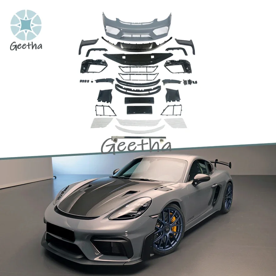 High Performance Bodykit for Porsche 718 (982) Updated GT4RS Style Front Bumper Rear Bumper Spoiler Exhaust Tips
High Performance Bodykit for Porsche 718 (982) Updated GT4RS Style Front Bumper Rear Bumper Spoiler Exhaust Tips