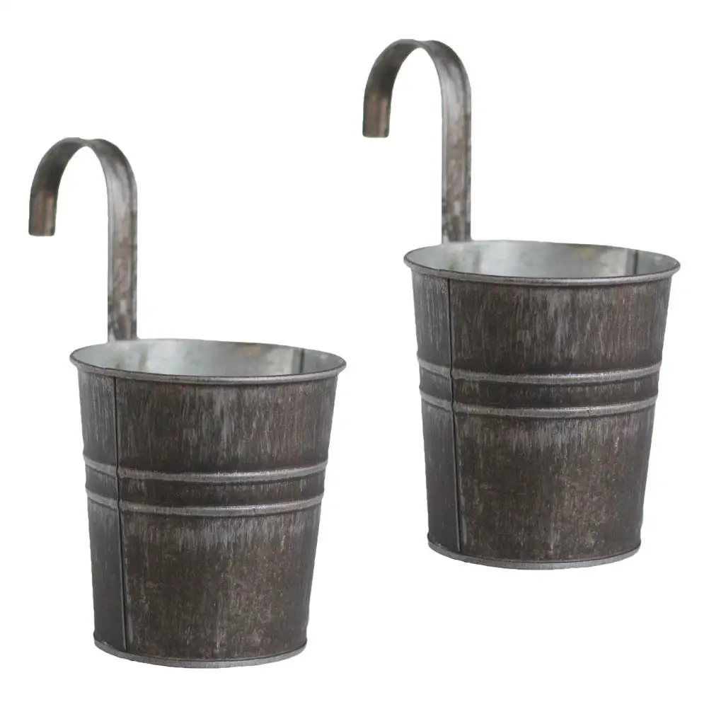 2Pcs Retro Tin Flower Buckets Iron Planters Vintage Decor Hanging Balcony Home Garden Party Rustic Style Indoor Outdoor
2Pcs Retro Tin Flower Buckets Iron Planters Vintage Decor Hanging Balcony Home Garden Party Rustic Style Indoor Outdoor