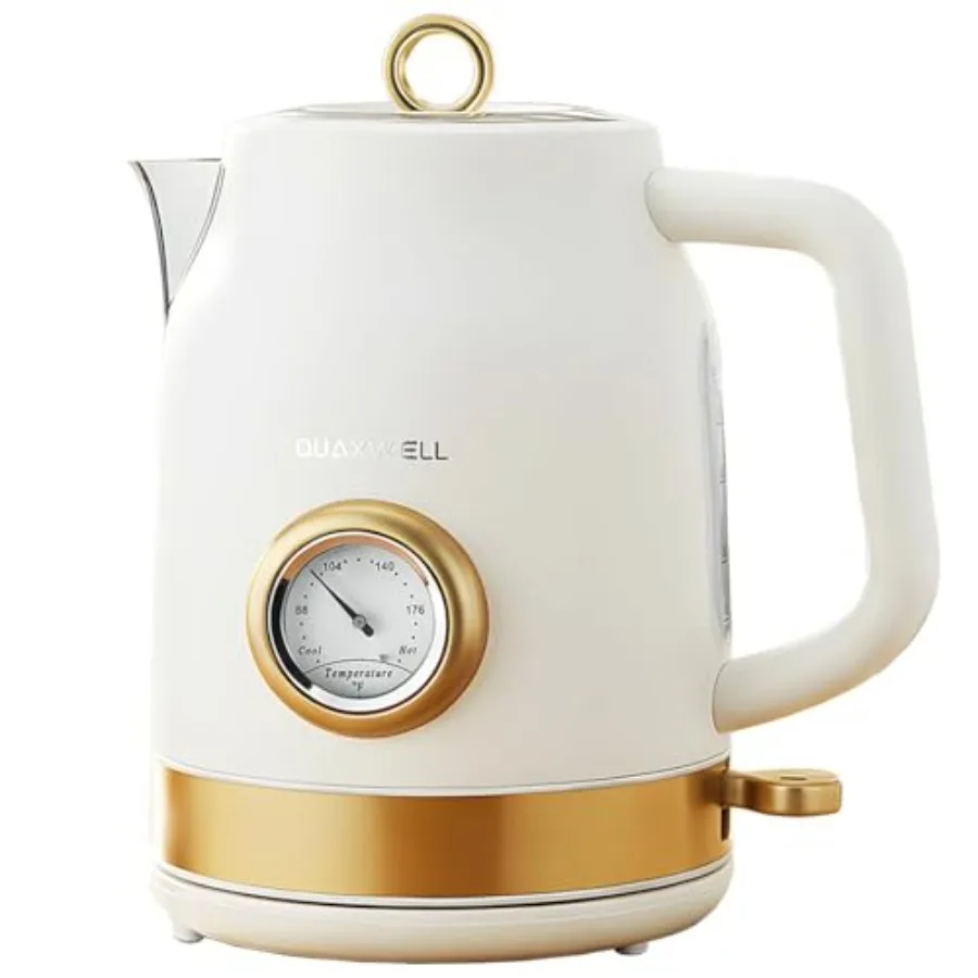 Retro Electric Kettle 1.7L 304 Stainless Steel Tea Kettle with Temperature Gauge 1500W Fast Boiling Water Boiler Auto Shut-Off
Retro Electric Kettle 1.7L 304 Stainless Steel Tea Kettle with Temperature Gauge 1500W Fast Boiling Water Boiler Auto Shut-Off