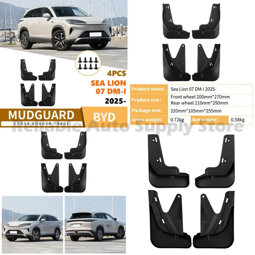For BYD Sea Lion 07 DM i 2025 Car Mud Guards Rubber Fender Flaps Premium Quality Durable Protection Stylish Design
For BYD Sea Lion 07 DM i 2025 Car Mud Guards Rubber Fender Flaps Premium Quality Durable Protection Stylish Design