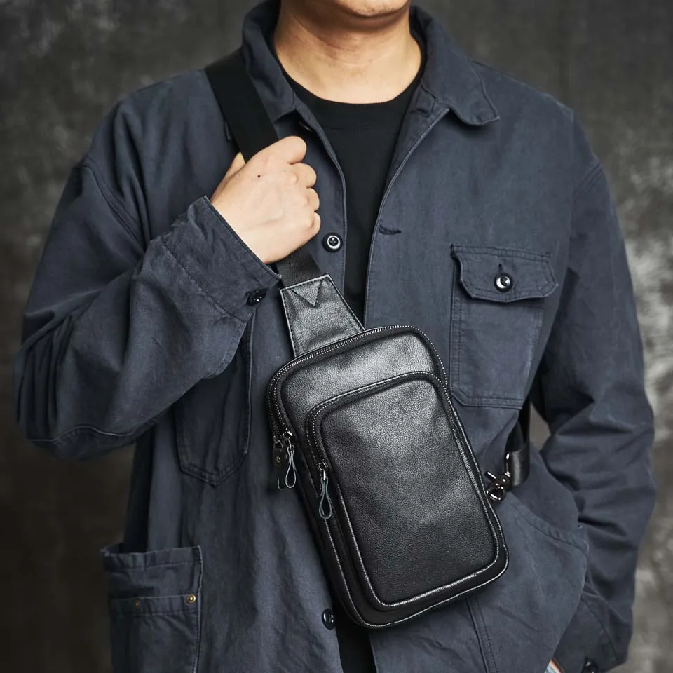 ZRCX New Style Men's Leather Messenger Bag Casual Top Layer Cowhide Men Outdoor Shoulder Bag Solid Color Men Chest Bag Trend Bag
ZRCX New Style Men's Leather Messenger Bag Casual Top Layer Cowhide Men Outdoor Shoulder Bag Solid Color Men Chest Bag Trend Bag