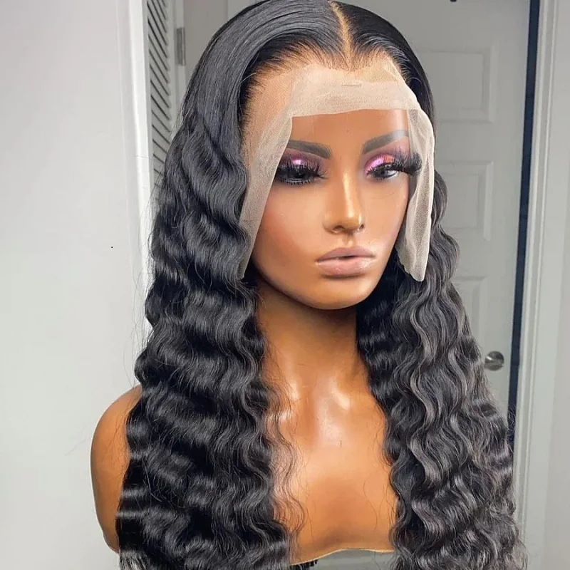 26Inch 180%Density Glueless Deep Wave Curly Lace Front Wig Black Color For Black Women With Baby Hair Heat Temperature Daily
26Inch 180%Density Glueless Deep Wave Curly Lace Front Wig Black Color For Black Women With Baby Hair Heat Temperature Daily