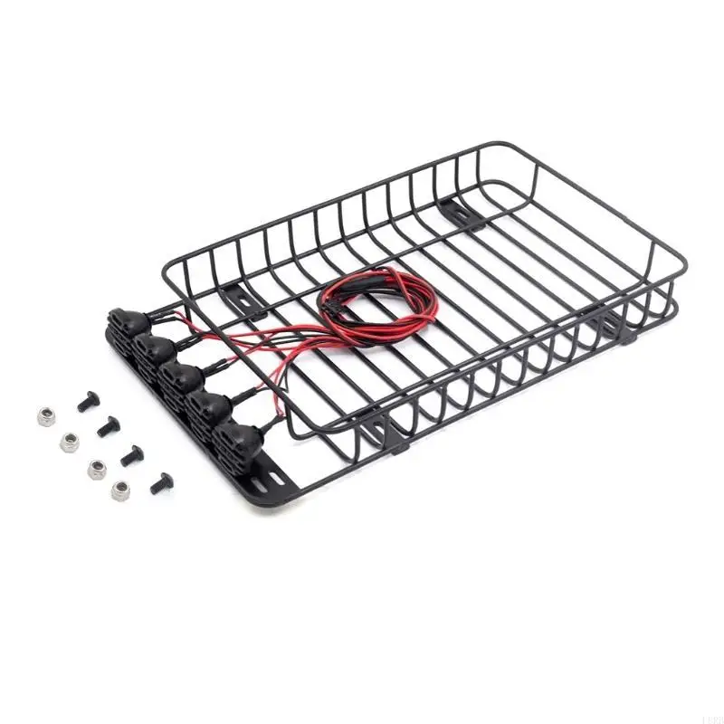 Металлическая крыша на крыше со светом для 1/10 SCX10 D90 TF2 CC01 RC Crawler Car L8rb
Металлическая крыша на крыше со светом для 1/10 SCX10 D90 TF2 CC01 RC Crawler Car L8rb