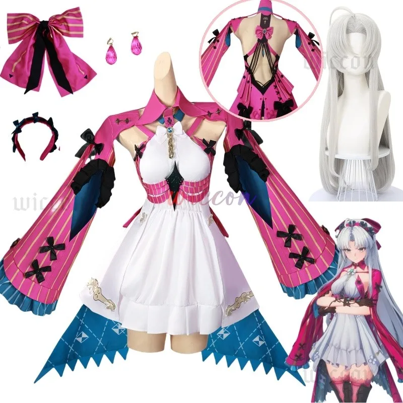 Game Wuthering Waves Carlotta Cosplay Costume Carlotta Montelli Cosplay Dress Wig Headwear Bow Halloween Suit for Women Girls
Game Wuthering Waves Carlotta Cosplay Costume Carlotta Montelli Cosplay Dress Wig Headwear Bow Halloween Suit for Women Girls
