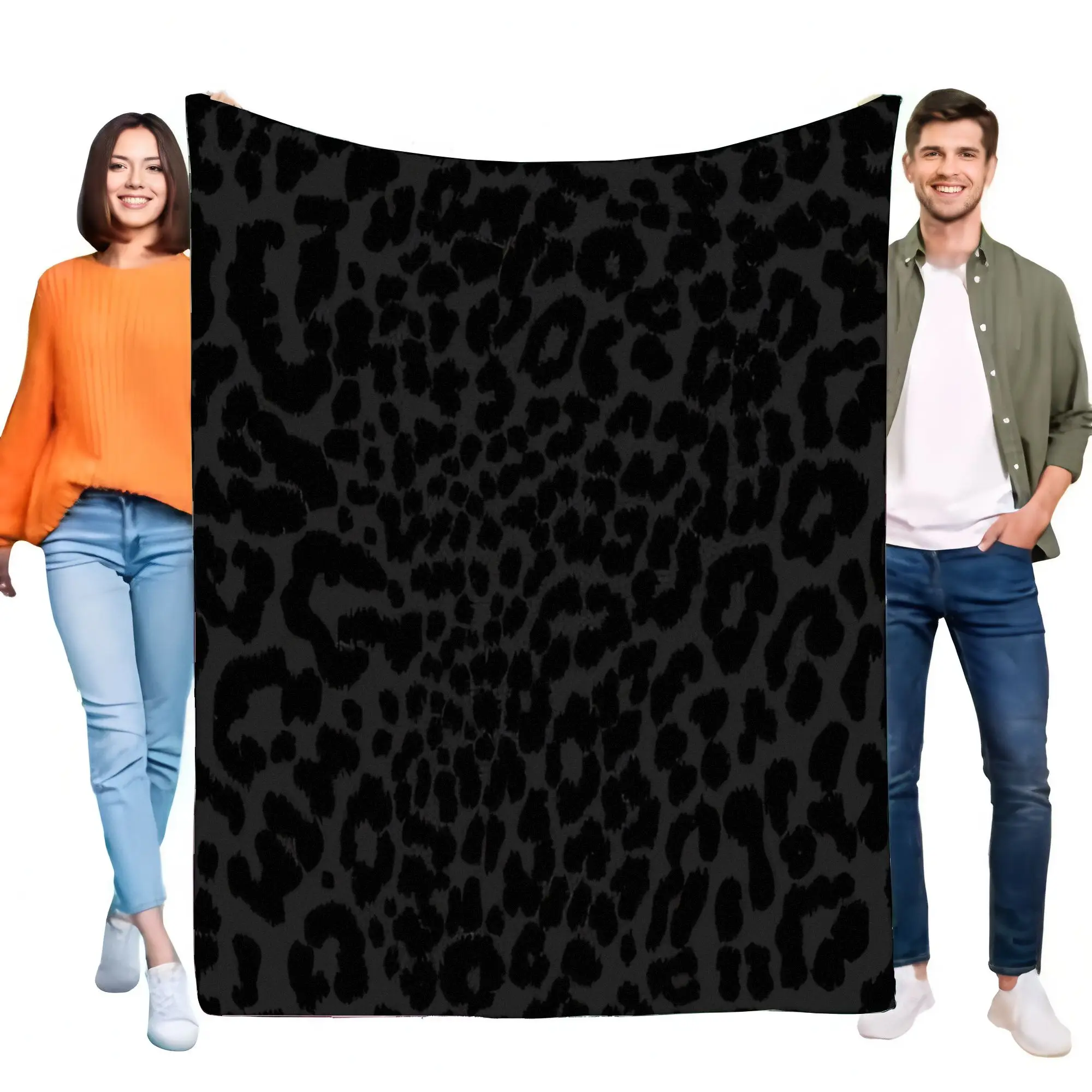 Cozy Black Leopard Print Blanket Soft Plush Throw for Home Bedroom Living Room, Stylish Lightweight Decorative Blanket for All S
Cozy Black Leopard Print Blanket Soft Plush Throw for Home Bedroom Living Room, Stylish Lightweight Decorative Blanket for All S
