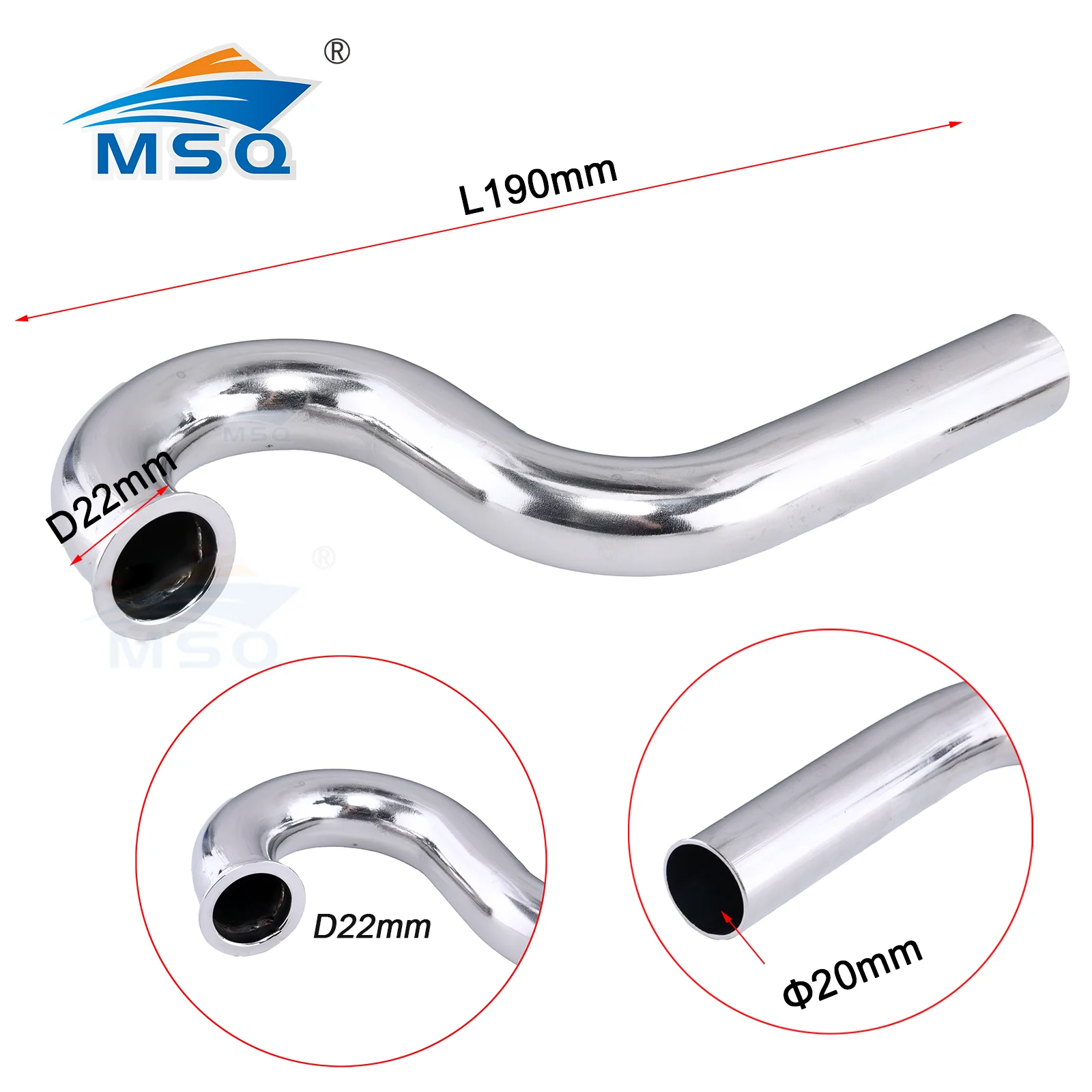 180 Degree L190mm Stainless steel Exhaust S-Header Pipe for RC Boat 26CC Marngine Engine Boat
180 Degree L190mm Stainless steel Exhaust S-Header Pipe for RC Boat 26CC Marngine Engine Boat