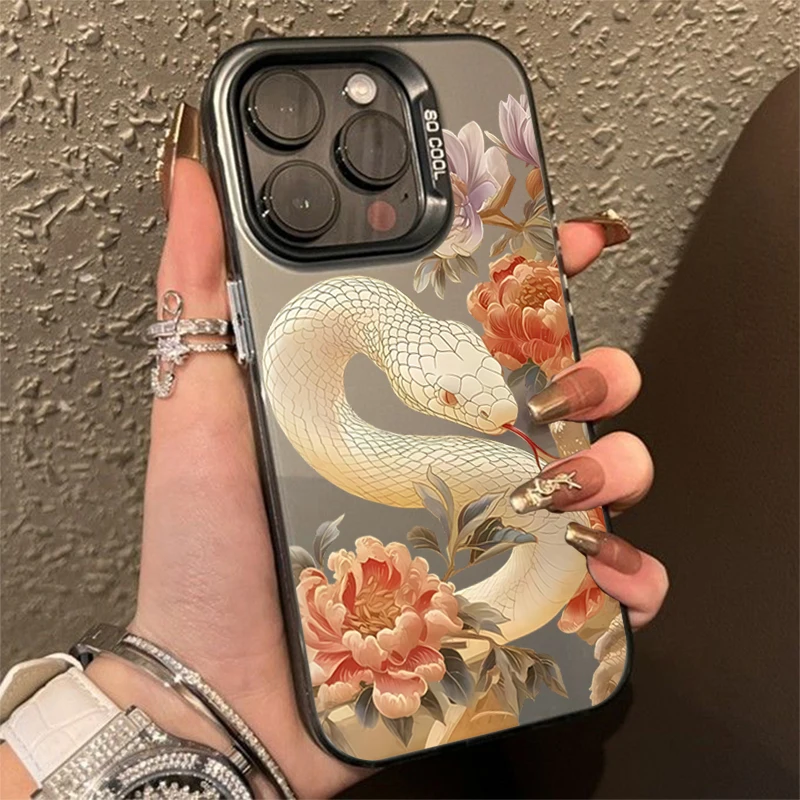 Deluxe Year of Snake Anti-fall Case for iPhone 16 15 14 13 12 11 Pro/ Max/Plus Anti-Fingerprint Anti-Shock Rear Cover
Deluxe Year of Snake Anti-fall Case for iPhone 16 15 14 13 12 11 Pro/ Max/Plus Anti-Fingerprint Anti-Shock Rear Cover