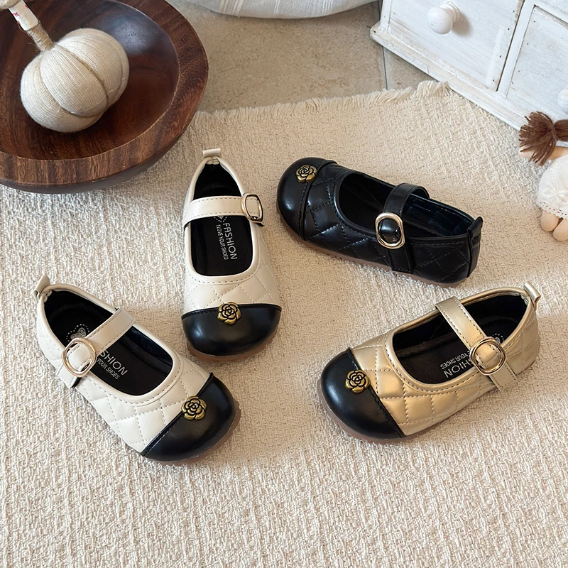 Spring Girl's Mary Jane Shoes With Camellia Ornament Kids Leather Flats Topstitching Elegant Soft Sole Children Dress Shoe
Spring Girl's Mary Jane Shoes With Camellia Ornament Kids Leather Flats Topstitching Elegant Soft Sole Children Dress Shoe