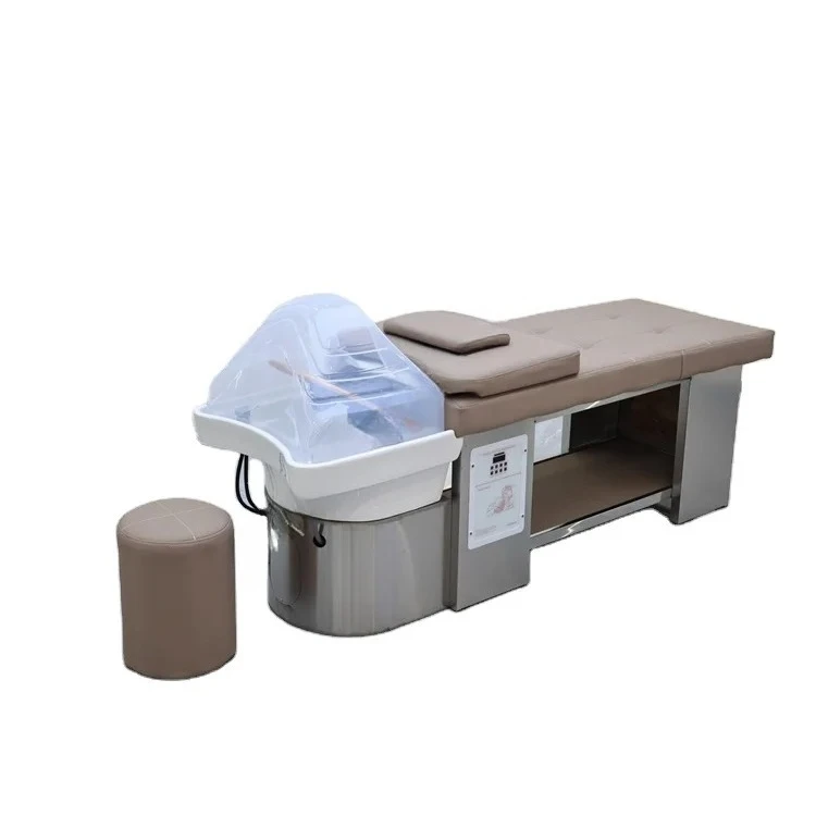 Modern Head Spa Shampoo Bed Hair Salon Washing Chair and Ceramic Bowl English Panel Water Cycle Steam for Barbershop Use
Modern Head Spa Shampoo Bed Hair Salon Washing Chair and Ceramic Bowl English Panel Water Cycle Steam for Barbershop Use
