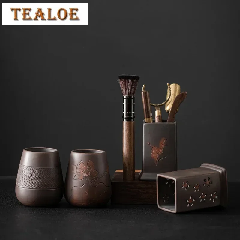 Qingxi Purple Pottery Tea Ceremony Six Items Tea Spoon Pot Maintenance Pen Tea Utensils
Qingxi Purple Pottery Tea Ceremony Six Items Tea Spoon Pot Maintenance Pen Tea Utensils