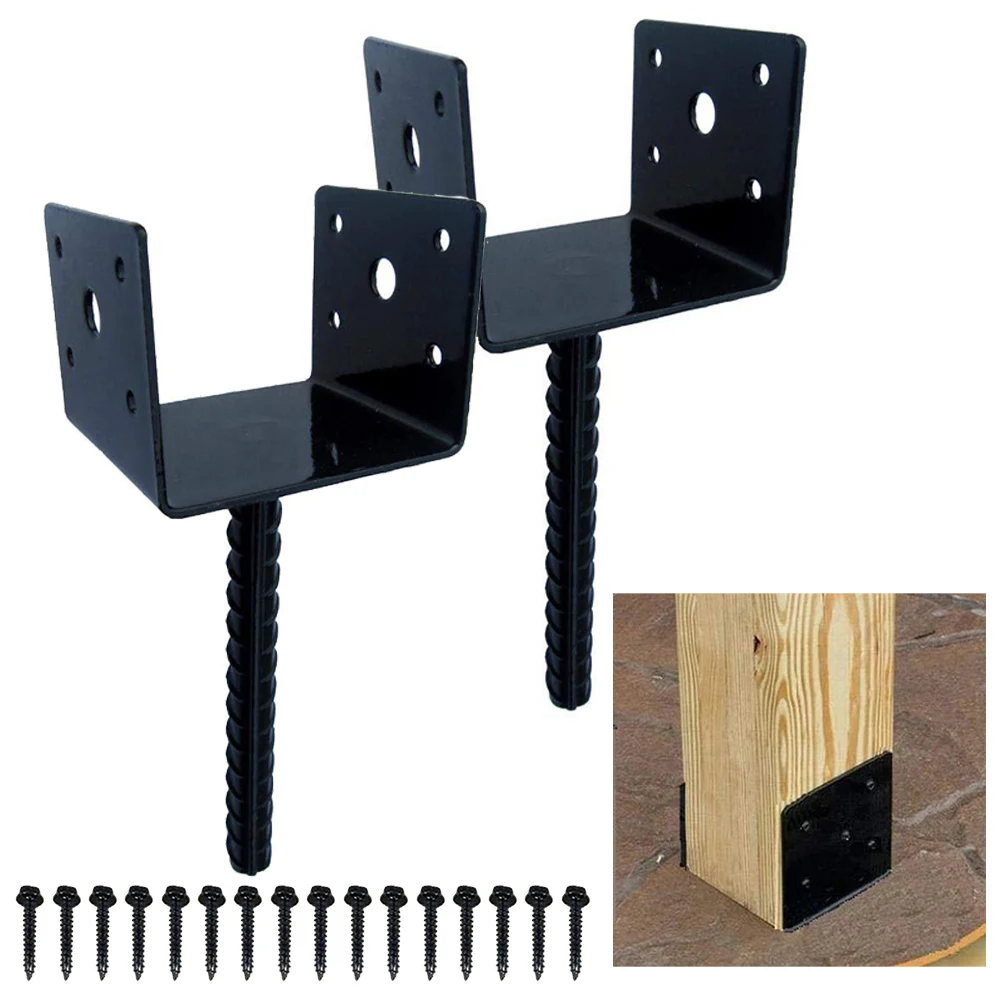 U Shape Fence Post Holder Base 4x4 Inches Concrete Anchor with Screws for Deck Support and Mailbox Installation
U Shape Fence Post Holder Base 4x4 Inches Concrete Anchor with Screws for Deck Support and Mailbox Installation