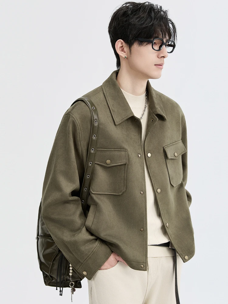 Весенне-осенняя новая мужская куртка, замшевая короткая повседневная модная верхняя куртка в стиле ретро
Весенне-осенняя новая мужская куртка, замшевая короткая повседневная модная верхняя куртка в стиле ретро