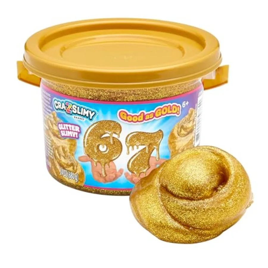 Cra-Z-Art 67 Slime Bucket, 24 oz Gold Glitter Premium Premade Slime, Gift for
Cra-Z-Art 67 Slime Bucket, 24 oz Gold Glitter Premium Premade Slime, Gift for