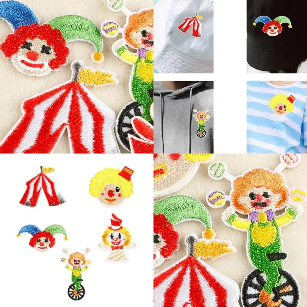 5 Pcs Circus Series Sewing Patches Clown Embroidery Patches Iron On Patches X3UC
5 Pcs Circus Series Sewing Patches Clown Embroidery Patches Iron On Patches X3UC