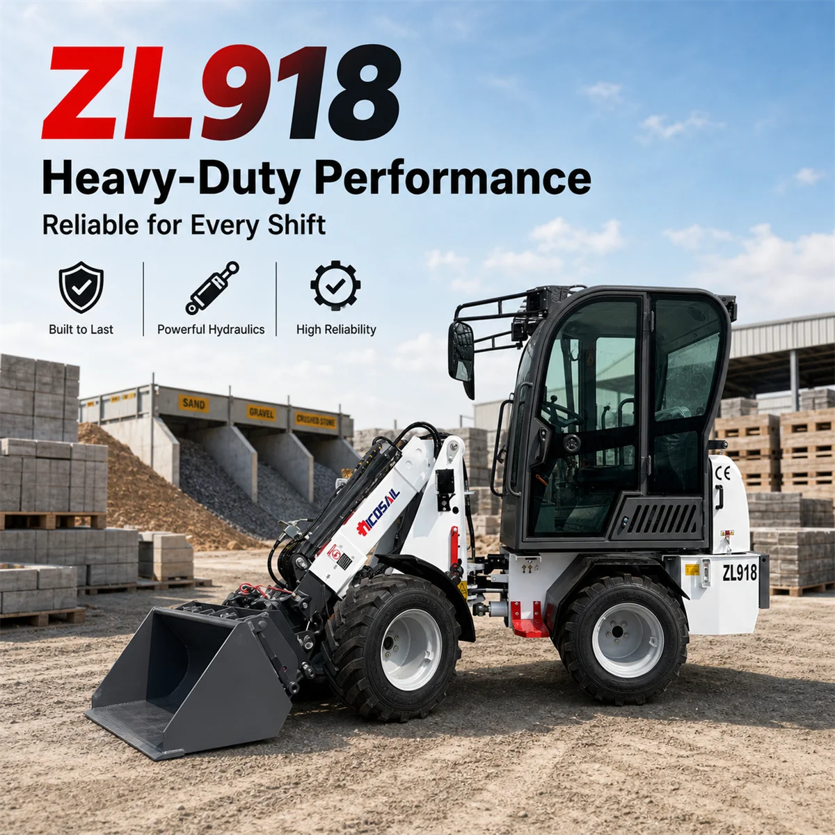 Custom CE Euro 5 ZL918X Telescopic Wheel Loader for Agricultural Warehouses Municipal and Industrial Loading
Custom CE Euro 5 ZL918X Telescopic Wheel Loader for Agricultural Warehouses Municipal and Industrial Loading