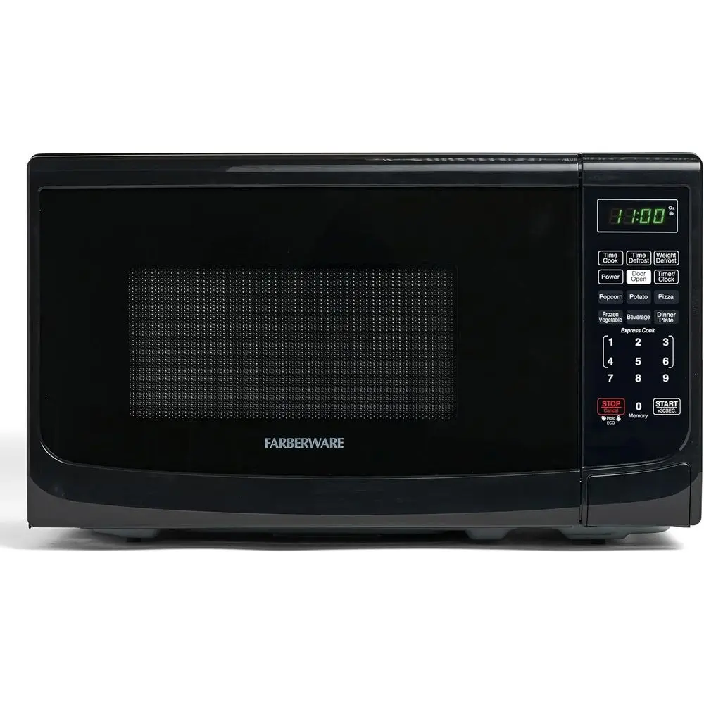 700W Black Countertop Microwave Oven with Auto Cook, Roast, Easy Clean, and Child Safety Lock
700W Black Countertop Microwave Oven with Auto Cook, Roast, Easy Clean, and Child Safety Lock