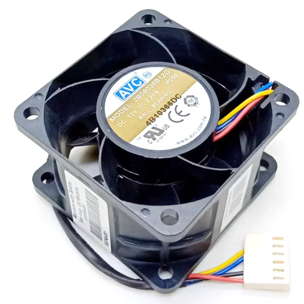 60mm Pwm Fan AVC 6038 12V Double Ball High Speed Fan 2B06038B12G 6cm 60X60X38mm Computer Server Power Fan
60mm Pwm Fan AVC 6038 12V Double Ball High Speed Fan 2B06038B12G 6cm 60X60X38mm Computer Server Power Fan
