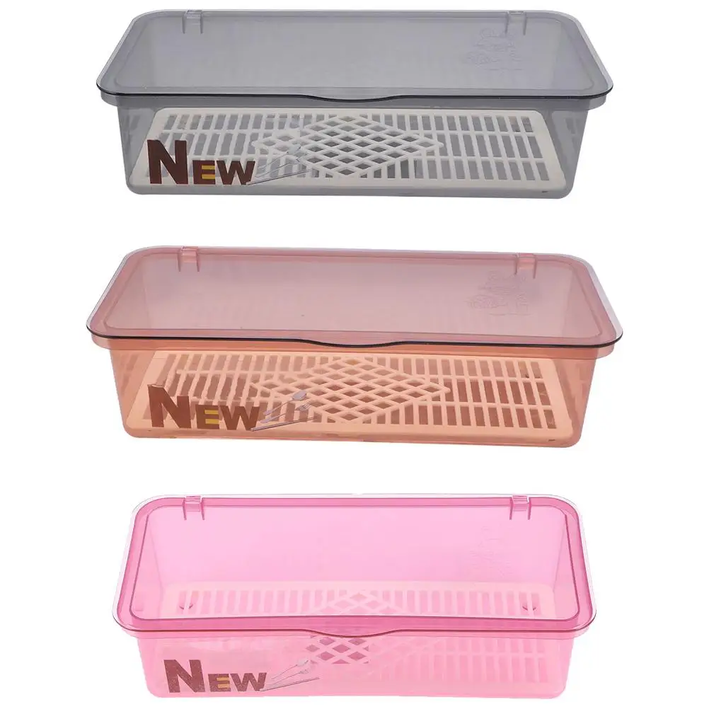 3 Pcs Cutlery Storage Boxes Chopsticks Holders Kitchen Utensil Containers Plastic Transparent Drainage Design Long Term Use PP
3 Pcs Cutlery Storage Boxes Chopsticks Holders Kitchen Utensil Containers Plastic Transparent Drainage Design Long Term Use PP