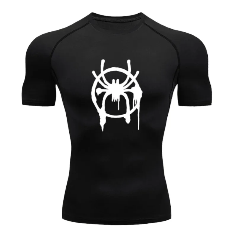 Мужская быстросохнущая футболка с коротким рукавом для тренажерного зала, бега и тренировок, модная, с круглым вырезом, компрессионная, облегающая, спортивная.
Мужская быстросохнущая футболка с коротким рукавом для тренажерного зала, бега и тренировок, модная, с круглым вырезом, компрессионная, облегающая, спортивная.