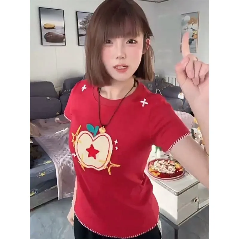 2026 Seamless Waist and Straight Shoulder High-end Embroidered Top Slim and Versatile Short-sleeved T-shirt Age Reduction Tops
2026 Seamless Waist and Straight Shoulder High-end Embroidered Top Slim and Versatile Short-sleeved T-shirt Age Reduction Tops