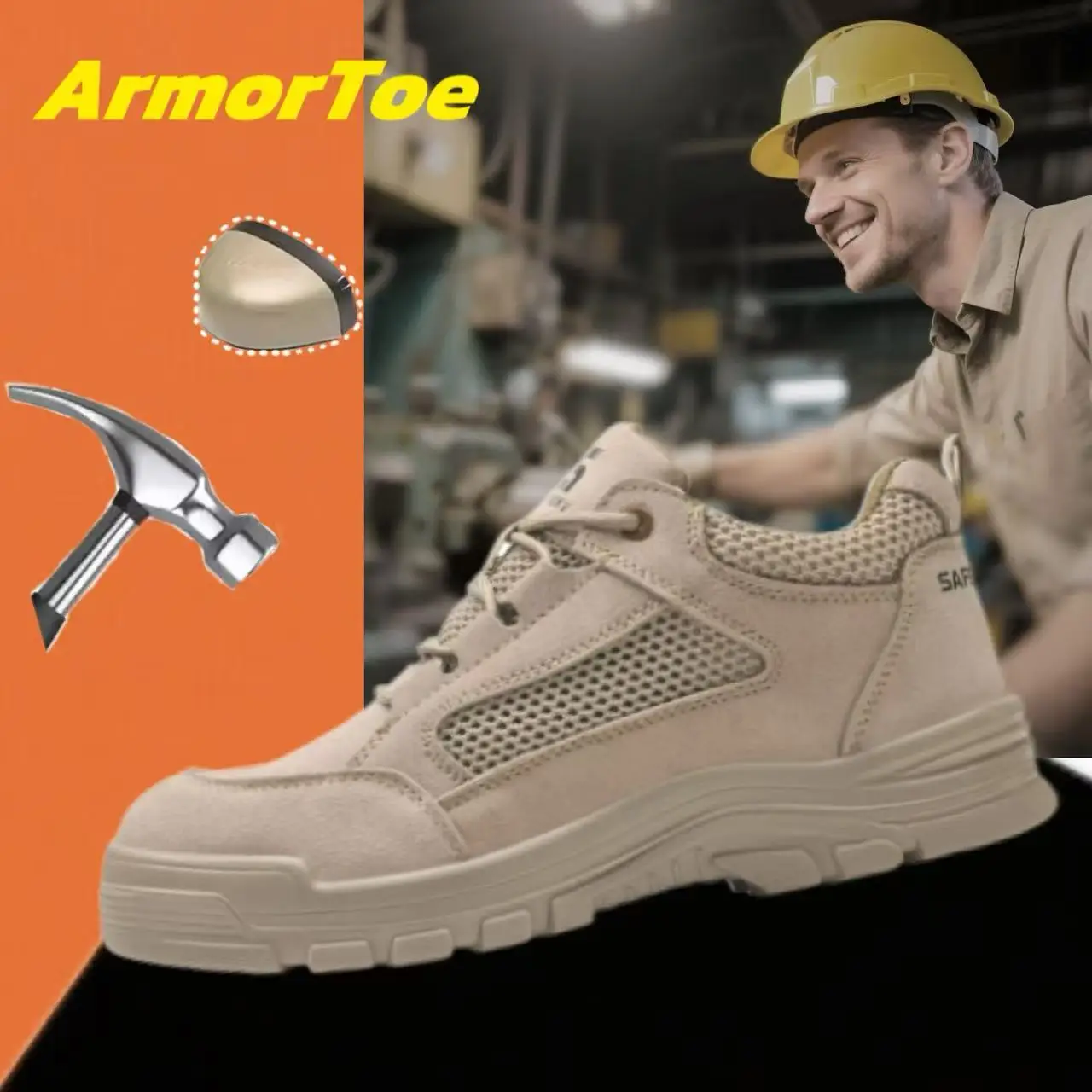 ArmorToe Insulation 10KV Summer Models Anti-smash Anti-puncture Safety Shoes Wear-resistant Electrician Shoes #Armor2560
ArmorToe Insulation 10KV Summer Models Anti-smash Anti-puncture Safety Shoes Wear-resistant Electrician Shoes #Armor2560