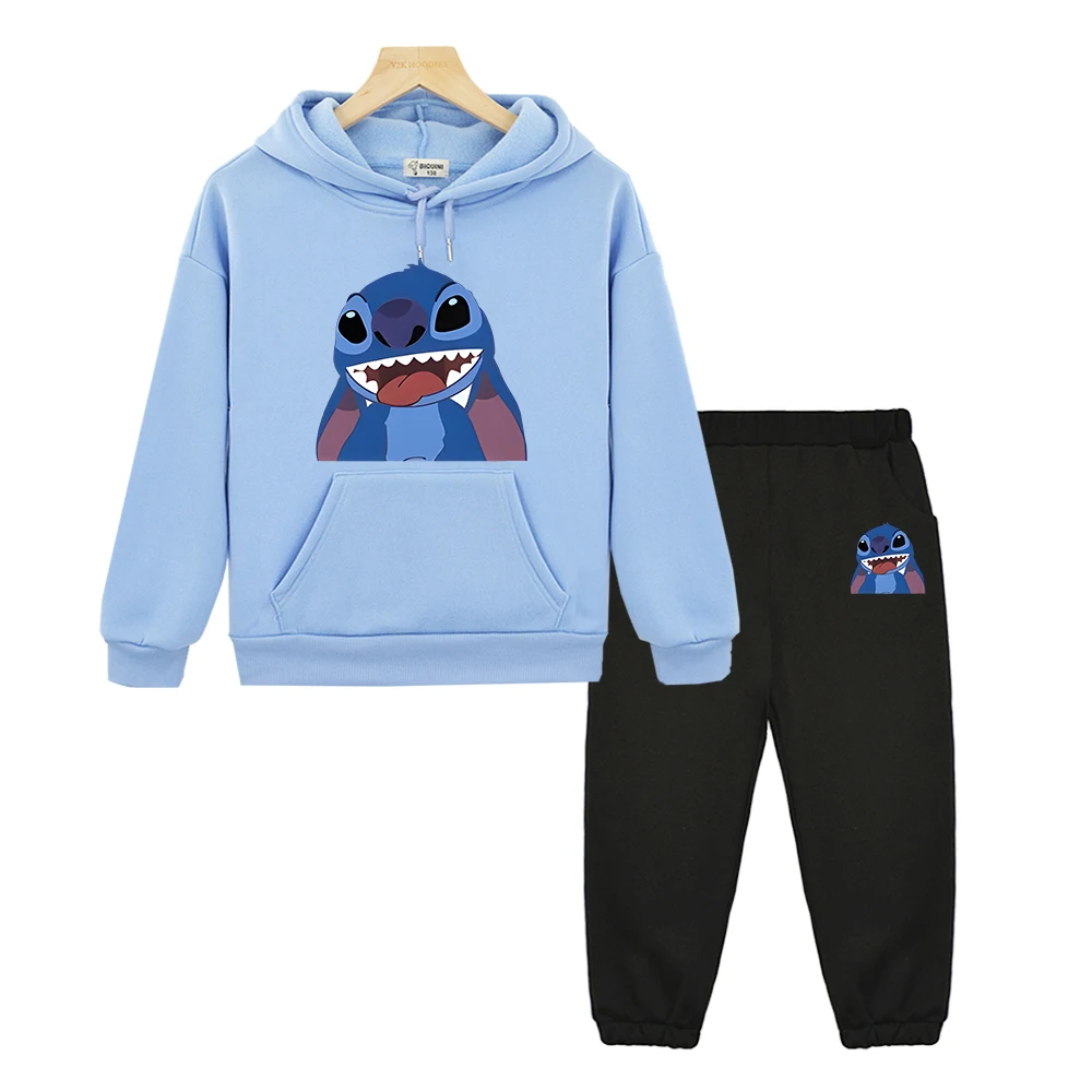 Disney boy girl Hooded Sets Sweatshirt Long hoodie+Pants y2k sudadera Stitch print hoodies Fleece pullover kids boutique clothes
Disney boy girl Hooded Sets Sweatshirt Long hoodie+Pants y2k sudadera Stitch print hoodies Fleece pullover kids boutique clothes