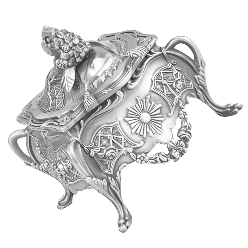 Vintage Jewelry Box Footed Container Jewellery Boxes Creative Pattern Small Alloy Favorite Delicate Edges
Vintage Jewelry Box Footed Container Jewellery Boxes Creative Pattern Small Alloy Favorite Delicate Edges