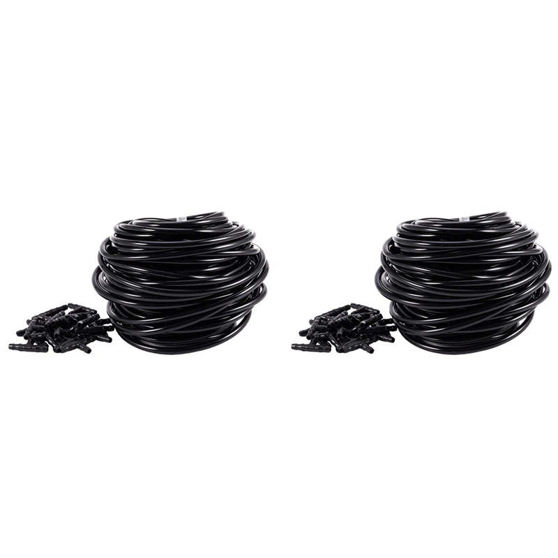 2 Pcs 20M 4/7Mm Hose Garden Water Micro-Irrigation Pipe With 20 Pcs Tee Connectors Lawn Agriculture Sprinking Drip Tube
2 Pcs 20M 4/7Mm Hose Garden Water Micro-Irrigation Pipe With 20 Pcs Tee Connectors Lawn Agriculture Sprinking Drip Tube
