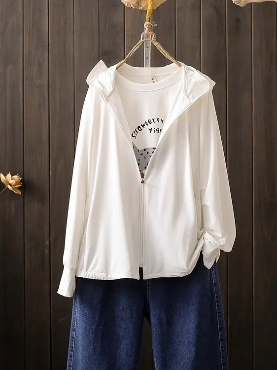 Summer plus Size 260 Pounds Ice Silk Sun Protection Outerwear Slimming Hood Outdoor Elastic Sunshade Top Fashionable Commute ...
Summer plus Size 260 Pounds Ice Silk Sun Protection Outerwear Slimming Hood Outdoor Elastic Sunshade Top Fashionable Commute ...